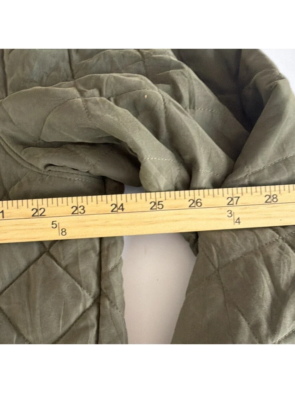 The North Face Men’s Green Solid Quilted Hooded Full Zip Jacket Size XL